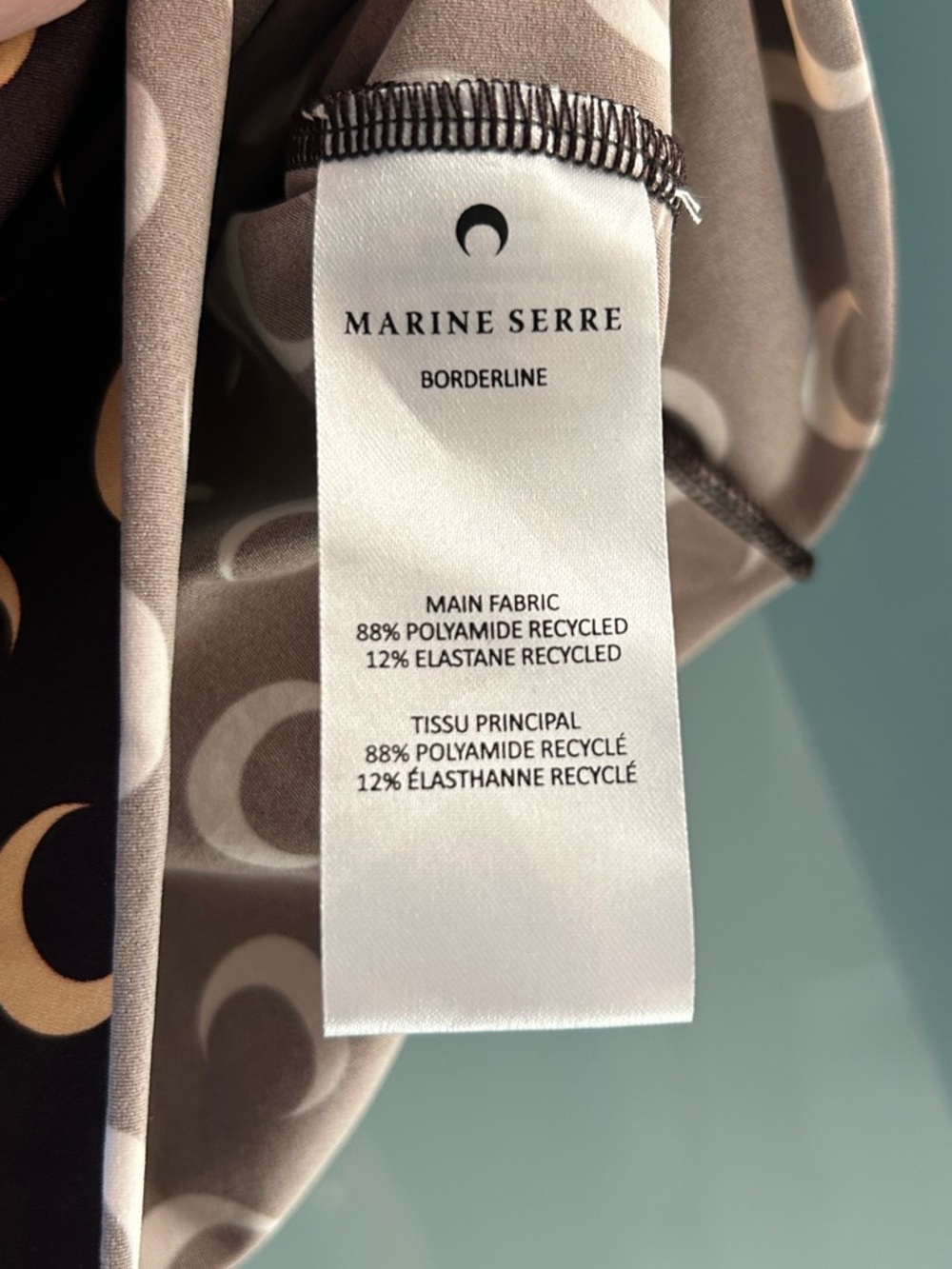 Marine Serre Borderline Crescent Moon Print High Neck Top - Picture 3 of 8